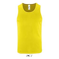SOLS Mens Sports Tank Top Sporty Gelb Neon Yellow XL von SOL'S