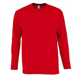 Sols Herren Monarch Longsleeve/T-Shirt, Langarm (3XL) (Rot) von SOL'S