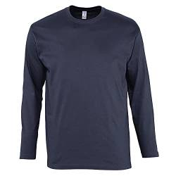 Sols Herren Monarch Longsleeve/T-Shirt, Langarm (5XL) (Marineblau) von SOL'S