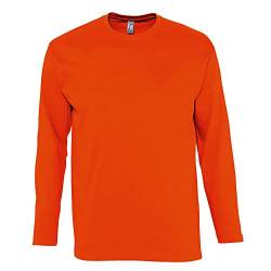 Sols Herren Monarch Longsleeve/T-Shirt, Langarm (L) (Orange) von SOL'S
