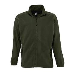 Sols Herren Outdoor Fleece Jacke North (2XL) (Army) von SOL'S