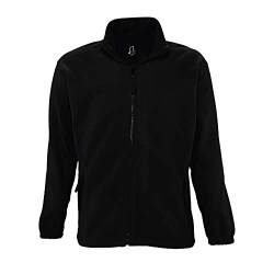 Sols Herren Outdoor Fleece Jacke North (3XL) (Schwarz) von SOL'S