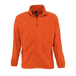 Sols Herren Outdoor Fleece Jacke North (Large) (Neon Orange) von SOL'S
