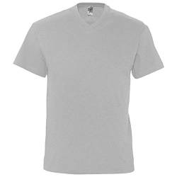 Sols Herren Victory T-Shirt, V-Ausschnitt, Kurzarm (3XL) (Grau Meliert) von SOL'S