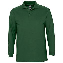 Sols Herren Winter II Pique Langarm-Shirt/Polo-Shirt, Langarm (XL) (Golfgrün) von SOL'S