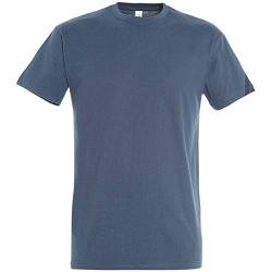 Sols Imperial – Herren-T-Shirt mit kurzen Ärmeln, Denimblau, XXL von SOL'S