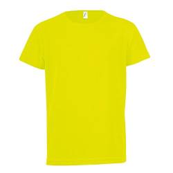 Sols Kinder T-Shirt Sporty, Kurzarm (10 Jahre (140)) (Neon Gelb) von SOL'S