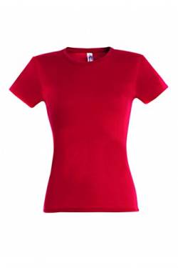 Sols - Miss - Damen T-Shirt figurbetonend , Red , L von SOL'S