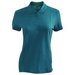 Sols Passion Damen Polo-Shirt, Kurzarm (L) (Enten Blau) von SOL'S