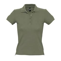 Sols People Damen Polo-Shirt, Kurzarm (S) (Khaki) von SOL'S