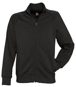 Sols Sundae Herren Sweatjacke mit Stehkragen XXL,Black von SOL'S