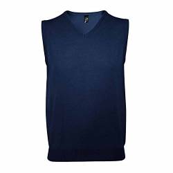 Sols Unisex Gentlemen Pullunder mit V-Ausschnitt (XS) (Marineblau) von SOL'S