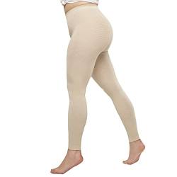 SOLIDEA Dame Leggings Long Vorbeugende Abgestufte Kompression (Champagne, 46) von SOLIDEA