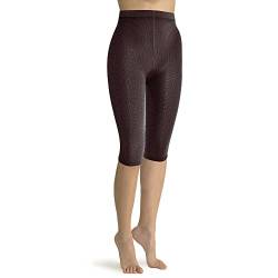 SOLIDEA Damen-Fitness-Mantel | abgestufte Kompression 12/15 mmHg, Anti-Cellulite-Mantel, Mokka, 52 von SOLIDEA