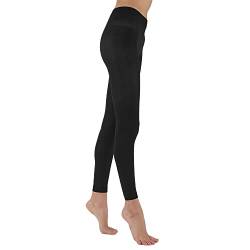 SOLIDEA Damen Leggings Red Wellness 70 Abgestufte Kompression 12/15 mmHg (Schwarz, 46) von SOLIDEA