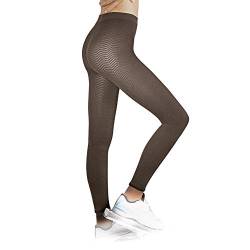 SOLIDEA Frau Leggings Wendy Maxi Vorbeugende Abgestufte Kompression (Mokka, 36) von SOLIDEA