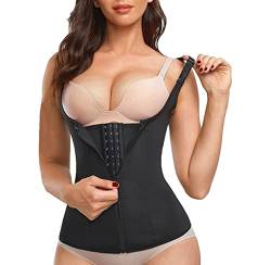 SOLO ACTFIT Damen Figurformend Unterbrustkorsett Shapewear Bauchweg Taillenformer Korsett atmungsaktiv Gewichtsverlust Corsage Verstellbar Taillenmieder Reißverschluss (XL) von SOLO ACTFIT