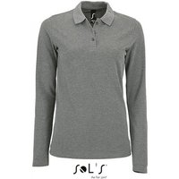 SOLS Langarm-Poloshirt Damen Long-Sleeve Piqué Polo Shirt Perfect von SOLS