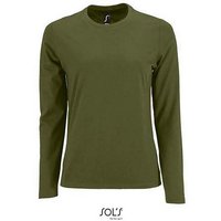 SOLS Langarmshirt 1er/2er Pack Damen Langarm-Shirt für Frauen Gr. S bis XXL (1-tlg) 100% Baumwolle - 190 g/m² von SOLS