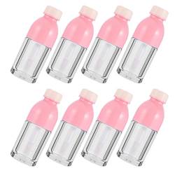 1 Beutel / 10 Stück Kleine Lipgloss-Flaschen Kunststoff Transparent leeres Rohr Leere Lipgloss-Tube Lipglasurflaschen Leere Lipgloss-Behälter für Frauen Frauen (Pink) von SOLUSTRE