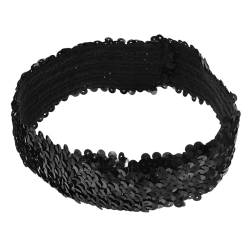 SOLUSTRE 1stk Pailletten Stirnband Grün Funkelnde Stirnbänder Für Frauen Yoga-stirnband Elastisches Stirnband. Kopfbedeckung Sport Meerjungfrau Stirnband Fitness Fußball Haarschmuck von SOLUSTRE