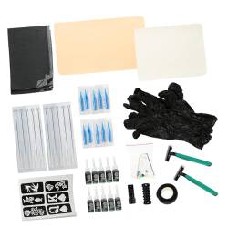 SOLUSTRE 2 Sätze Praxis-tattoo-set Tattoo-kit Für Anfänger Tragbarer Tattoo-stift Starter-tattoo-kit Tattoo-stift-kit Rotations-tätowiermaschinen-stift Kieselgel Lange Nadel Multifunktion von SOLUSTRE