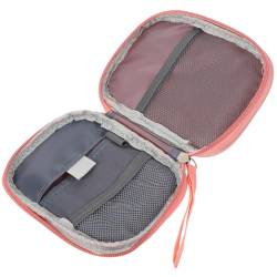 SOLUSTRE 5st Hand-erste-Hilfe-Kasten Reiseapotheke Notfalltasche Hausapotheke Reise-pflegetasche Erster Beantworter Mini Rosa Camping Oxford-Stoff Aufbewahrungstaschen Reisen von SOLUSTRE