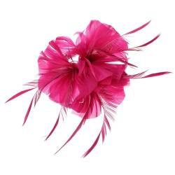 SOLUSTRE Blumen-Haarspange Seitliche Haarspange Brosche Corsage Damen-Fascinator Tea-Party-Haarspange Anstecknadel Für Frauen Und Mädchen von SOLUSTRE