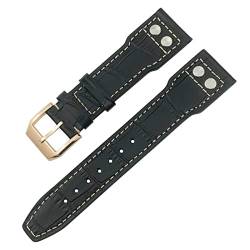 SOMKB Uhrenarmband für IWC IW3777 IW3270 Mark 18 Big Pilot's Watch Armband aus weichem Rindsleder, 20 mm, 21 mm, 22 mm, Lederarmband, 22 mm, Achat von SOMKB