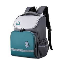 SONARIN Grundschulrucksack für Jungen Mädchen,Wasserdichter Leichter Schulranzen Kinderrucksack,Dauerhaft Großes Fassungsvermögen Grundschule Ranzen Schulrucksack Büchertasche für Kinder(Grün) von SONARIN