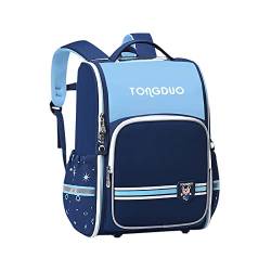 SONARIN Kinderrucksack Jungen Mädchen Schulranzen,Leichter Wasserdichter Grundschulrucksack Großes Fassungsvermögen Grundschule Ranzen Schulrucksack Schultasche Büchertasche für Kinder(Blau,S) von SONARIN