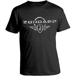 Zundapp Motorcycle T-Shirt Men's Fashion Tee Graphic Mens Basic Short Sleeve Unisex Cotton Casual T-Shirt Black XXL von SONGLONG