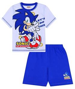 Sonic The Hedgehog Let's Do This Short Gamer Cotton PJs Jungen Weiß, weiß, 9-10 Jahre von SONIC
