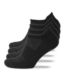 SONNORS 4er Pack Laufsocken schwarz oder weiß als Sportsocken/Laufsocken Damen oder Laufsocken Herren als Sneakersocken für reibungsfreien Sport/Socken Herren oder Socken Damen von SONNORS