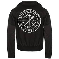 Herren Harrington Jacke Nordmänner Vegvisir Nordischer kompass wikinger odin von SONS OF ODIN