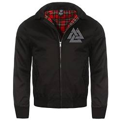 SONS OF ODIN Herren Harrington Jacke Nordmänner Angriff der Wikinger Auf nach Walhalla Celtic von SONS OF ODIN