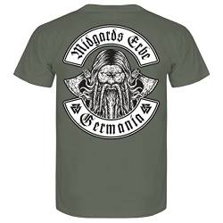 SONS OF ODIN Herren Tshirt Midgards Erbe Germania Walhalla Wikinger Motiv S - 5XL von SONS OF ODIN