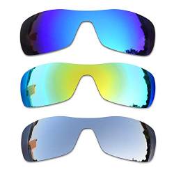 SOODASE Für Oakley Antix Sonnenbrillen Blau/Gold/Silber Polarisierte Ersatzgläser von SOODASE
