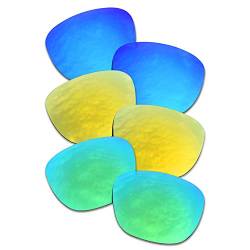 SOODASE Für Oakley Enduro Sonnenbrillen Blau/Gold/Grün Polarisierte Ersatzgläser von SOODASE