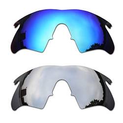 SOODASE Für Oakley M Frame Heater Sonnenbrillen Blau/Silber 2 Paare Polarisierte Ersatzgläser von SOODASE