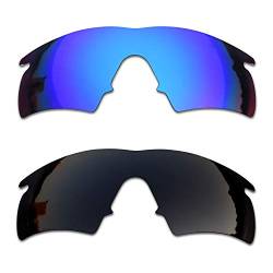 SOODASE Für Oakley M Frame Hybrid Sonnenbrillen Blau/Schwarz 2 Paare Polarisierte Ersatzgläser von SOODASE