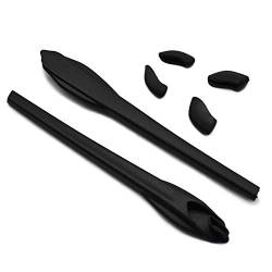 SOODASE Schwarz Ersatz Silikon Rahmenbein Gummi-Kit Für Oakley Flak 2.0/Flak 2.0 XL Sonnenbrille von SOODASE