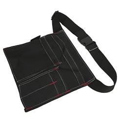 SOONHUA Angeltasche aus Oxford-Gewebe, Angelruten-Tasche, multifunktional, Aufbewahrung von Angelgeräten, Schultertasche, Outdoor-Angelköder, Rollentasche für Angelwerkzeug im Freien (schwarz) von SOONHUA