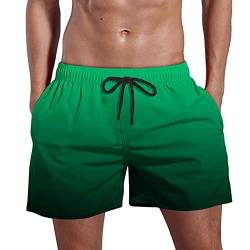 SOOUICKER Badehose Herren 3D Druck Badeshorts Herren Neonfarben Badehose Herren Kurz Hawaii Badeshorts Herren Kurz Bunt Badeshorts Herren Lustig Farbverlauf von SOOUICKER