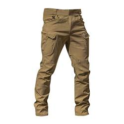 SOOUICKER Cargohose Herren Tactical Viele Taschen Cargo Arbeitshose Herren Slim Fit Wanderhose Herren Cargo Cargohose Herren Outdoor Jagdhose Herren Sommer Chino Hose Herren Cargo von SOOUICKER