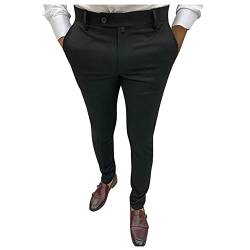 SOOUICKER Chino Hose Herren Slim Fit Stretch Anzughose Herren Chino Stoffhose Herren Business Chino Hose Herren Tapered Chino Hose Herren Elegant Chino Hose Herren Anzug Skinny Fit von SOOUICKER