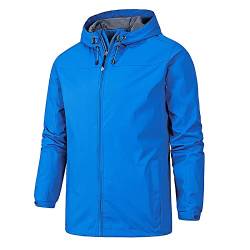 SOOUICKER Fahrrad Regenjacke Herren Atmungsaktiv Übergangsjacke Herren Kapuze Windbreaker Herren Outdoor Jacke Herren Wandern Regenjacke Herren Joggen Outdoorjacke Herren Sport Herbstjacke von SOOUICKER