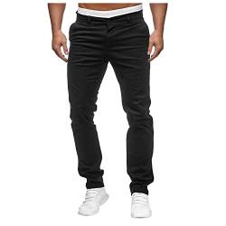 SOOUICKER Herren Elegant Freizeithose Herren Modern Chino Hose Herren Weiss Lang Chino Chino Hose Herren Regular Fit Ohne Stretch Hosen Hose Herren Anzug von SOOUICKER