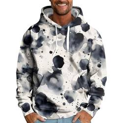 SOOUICKER Hoodie Herren 3D Druck Kapuzenpullover Herren mit Aufdruck Pullover Herren Bunt Batik Sweatshirt Herren Kapuze Hoodie Herren Dicker Stoff Sweatshirt Herren Print Pullover Herren 3D von SOOUICKER