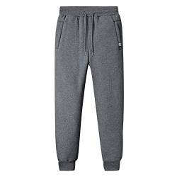 SOOUICKER Jogginghose Herren Fleece Gefüttert Thermohose Herren Sport Trainingshose Herren Warm Sporthose Herren Winter Jogginghose Herren Dicker Stoff Jogginghose Herren Warm von SOOUICKER